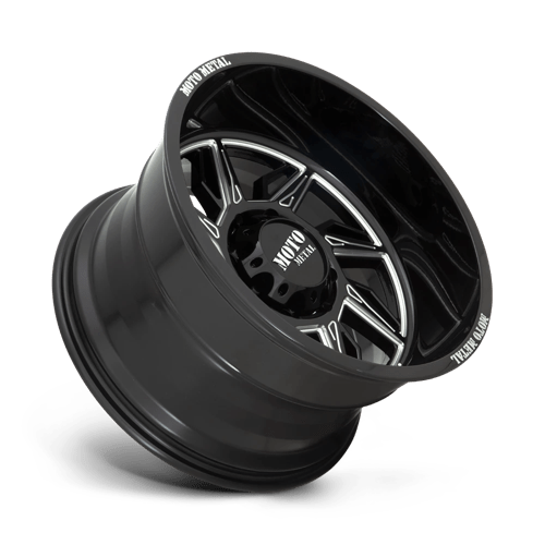 Moto Metal MO997 HURRICANE Gloss Black Milled - Left Directional 20x12 -44 8x170mm 125.1mm - WheelWiz