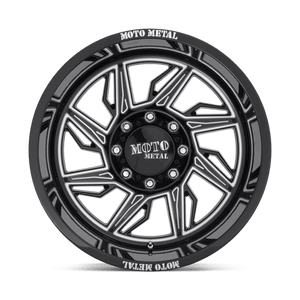 Moto Metal MO997 HURRICANE Gloss Black Milled - Left Directional 22x12 -44 8x170mm 125.1mm - WheelWiz