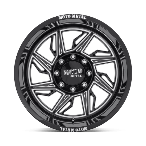 Moto Metal MO997 HURRICANE Gloss Black Milled - Left 20x10 -18 6x139.7mm 106.1mm - Wheelwiz