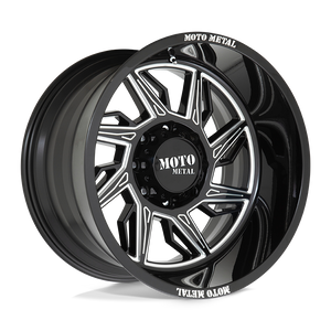 Moto Metal MO997 HURRICANE Gloss Black Milled - Right Directional 22x12 -44 8x165.1mm 125.1mm - WheelWiz