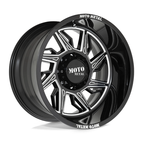 Moto Metal MO997 HURRICANE Gloss Black Milled - Right 20x10 -18 5x127mm 71.5mm - Wheelwiz