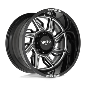 Moto Metal MO997 HURRICANE Gloss Black Milled - Right Directional 20x10 -18 8x180mm 124.2mm - WheelWiz