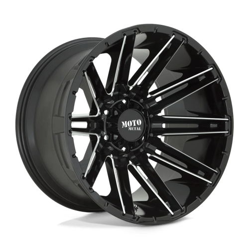 Moto Metal MO998 KRAKEN Gloss Black Milled 20x12 -44 6x139.7mm 106.1mm - Wheelwiz