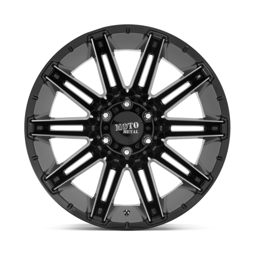Moto Metal MO998 KRAKEN Gloss Black Milled 22x10 -18 8x165.1mm 125.1mm - Wheelwiz
