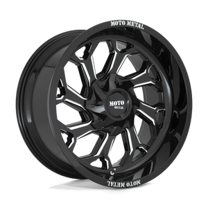 Moto Metal MO999 Gloss Black Milled 22x12 -44 8x170mm 125.1mm - Wheelwiz