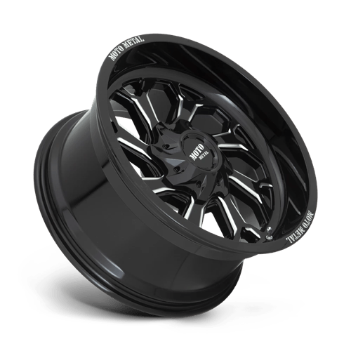Moto Metal MO999 Gloss Black Milled 22x12 -44 8x170mm 125.1mm - Wheelwiz