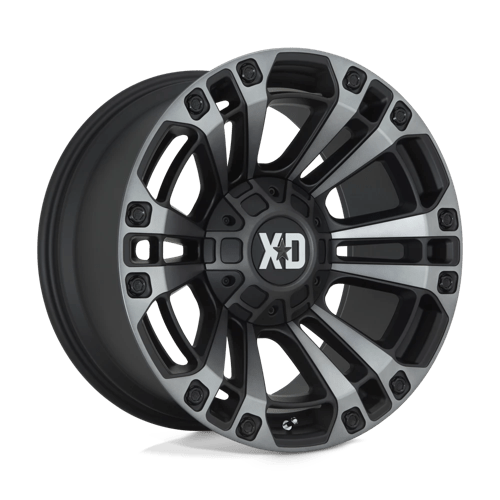 XD Series XD851 MONSTER 3 Satin Black With Gray Tint 20x9 +18 8x180mm 124.2mm - WheelWiz