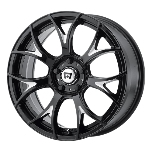 Motegi MR126 Gloss Black With Milled Accents 20x10 +38 5x112mm 66.6mm - WheelWiz