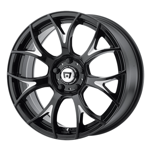 Motegi MR126 Gloss Black W/ Milled Accents 18x8 +40 5x108mm 72.6mm