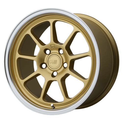 Motegi MR135 Gold Center W/ Machined Lip 17x8.5 +35 5x112mm 72.6mm - Wheelwiz