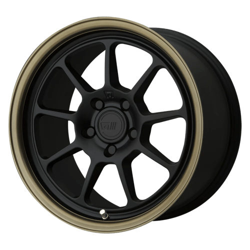 Motegi MR135 Matte Black W/ Bronze Lip 18x8.5 +25 5x114.3mm 72.6mm - Wheelwiz