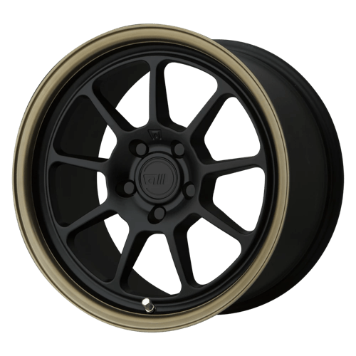 Motegi MR135 Matte Black W/ Bronze Lip 17x9.5 +45 5x120mm 74.1mm - Wheelwiz