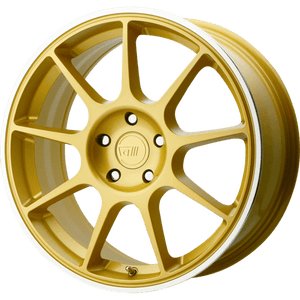 Motegi MR138 Gold Machined Lip 17x7 +38 5x112mm 66.6mm - WheelWiz