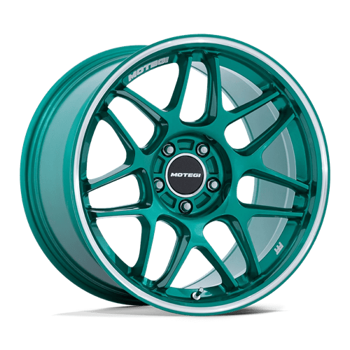 Motegi MR158 TSUBAKI Hokkaido Green W/ Machined Lip 18x9.5 +40 5x100mm  56.2mm