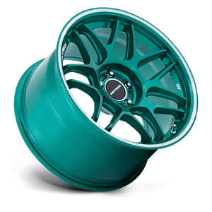 Motegi MR158 TSUBAKI Hokkaido Green W/ Machined Lip 18x8.5 +42 5x112mm 66.6mm - Wheelwiz