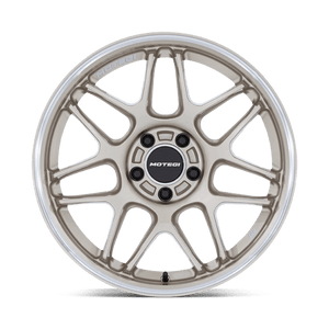 Motegi MR158 TSUBAKI Motorsport Gold W Machined Lip 19x8.5 +25 5x112mm 66.6mm - Wheelwiz
