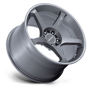 Motegi MR159 BATTLE V Gunzilla W Machined Lip Stripe 17x8.5 +45 5x114.3mm 72.6mm - Wheelwiz