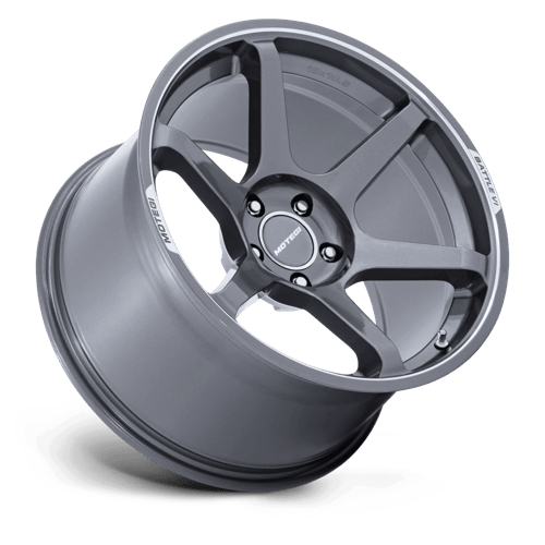 Motegi MR160 BATTLE VI Gloss Gunzilla W/ Machined Lip 19x8.5 +25 5x112mm 66.6mm - Wheelwiz
