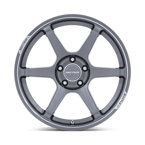 Motegi MR160 BATTLE VI Gloss Gunzilla W/ Machined Lip 18x9.5 +38 5x100mm 56.2mm - Wheelwiz