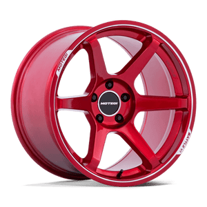 Motegi MR160 BATTLE VI Cherry Red Metallic W/ Mch Lip 19x9.5 +40 5x114.3mm 72.6mm
