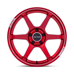 Motegi MR160 BATTLE VI Cherry Red Metallic W/ Mch Lip 18x8.5 +35 5x114.3mm 72.6mm