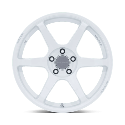 Motegi MR160 BATTLE VI Matsuri White Pearl 18x9.5 +35 5x120mm 74.1mm - Wheelwiz