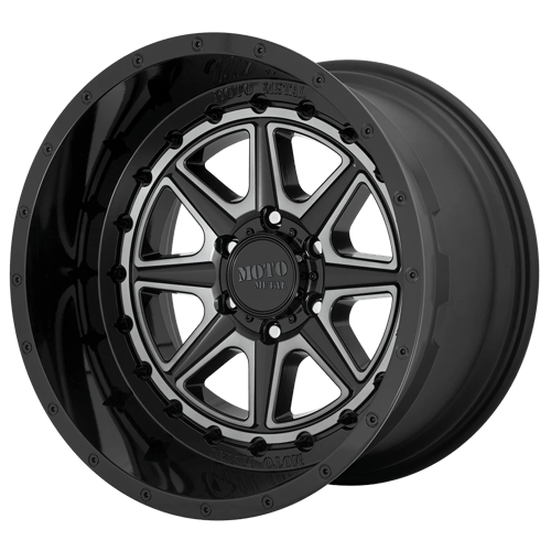 Moto Metal MO801 PHANTOM Gloss Black With Gray Tint 24x12 -44 8x170mm 125.1mm - WheelWiz