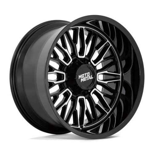 Moto Metal MO809 STINGER Gloss Black Machined 20x9 +18 6x135|6x139.7mm 106.1mm - Wheelwiz
