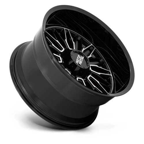 Moto Metal MO809 STINGER Gloss Black Machined 20x9 +18 8x180mm 124.2mm - Wheelwiz