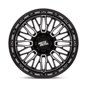 Moto Metal MO809 STINGER Gloss Black Machined 22x12 -44 6x135|6x139.7mm 106.1mm - Wheelwiz