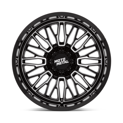 Moto Metal MO809 STINGER Gloss Black Machined 22x10 -18 8x180mm 124.2mm - Wheelwiz