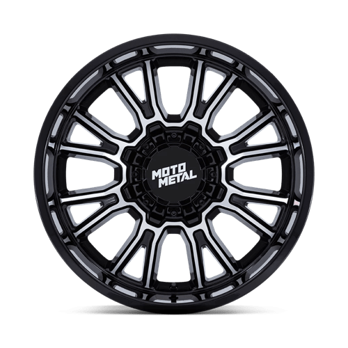 Moto Metal MO810 LEGACY Gloss Black Machined 17x9 +20 8x165.1mm 125.1mm - Wheelwiz