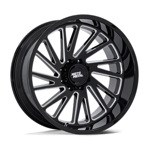 Moto Metal MO811 COMBAT Gloss Black Milled 24x12 -44 8x180mm 124.2mm