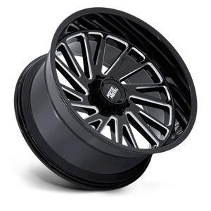 Moto Metal MO811 COMBAT Gloss Black Milled 22x10 -18 5x127mm 71.5mm - Wheelwiz