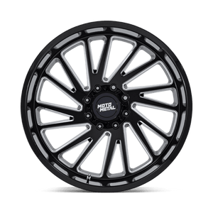 Moto Metal MO811 COMBAT Gloss Black Milled 22x12 -44 8x170mm 125.1mm - Wheelwiz
