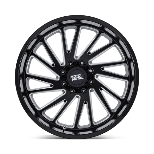 Moto Metal MO811 COMBAT Gloss Black Milled 20x10 -18 6x139.7mm 106.1mm - Wheelwiz