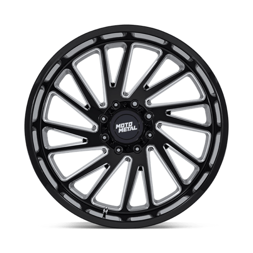 Moto Metal MO811 COMBAT Gloss Black Milled 24x12 -44 8x180mm 124.2mm