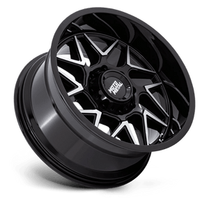 Moto Metal MO812 TURBINE Gloss Black W/ Machined Face 20x10 -18 5x139.7mm 78.1mm - Wheelwiz
