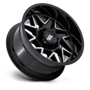 Moto Metal MO812 TURBINE Gloss Black W/ Machined Face 20x10 -18 6x135mm 87.1mm - Wheelwiz