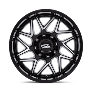 Moto Metal MO812 TURBINE Gloss Black W/ Machined Face 20x9 +1 6x139.7mm 106.1mm - Wheelwiz