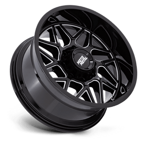 Moto Metal MO812 TURBINE Gloss Black Milled 20x9 +20 8x165.1mm 125.1mm - Wheelwiz