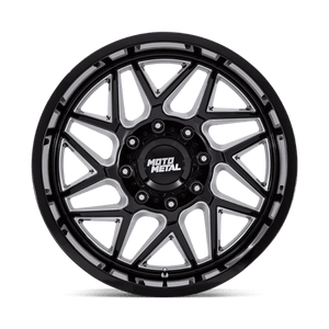 Moto Metal MO812 TURBINE Gloss Black Milled 20x10 -18 6x135mm 87.1mm - Wheelwiz
