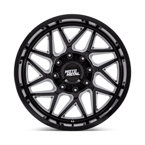 Moto Metal MO812 TURBINE Gloss Black Milled 20x10 -18 8x170mm 125.1mm