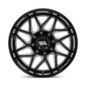 Moto Metal MO812 TURBINE Gloss Black Milled 20x9 +20 6x139.7mm 106.1mm