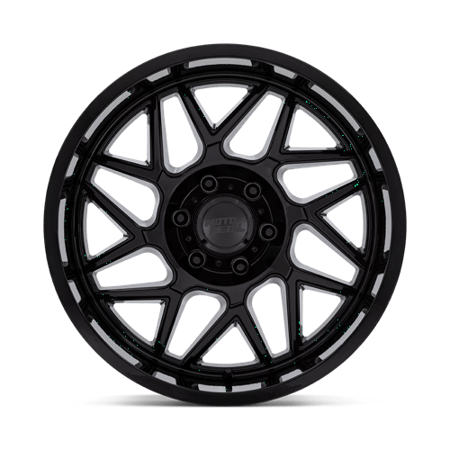 Moto Metal MO812 TURBINE Gloss Black 20x9 +1 6x139.7mm 106.1mm - Wheelwiz