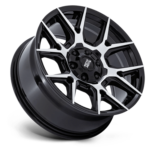 Moto Metal MO813 MASON Gloss Black W/ Machined Face 20x9 +10 6x135|6x139.7mm 95.1mm - Wheelwiz