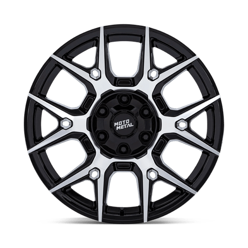 Moto Metal MO813 MASON Gloss Black W/ Machined Face 17x8.5 +12 6x135|6x139.7mm 95.1mm - Wheelwiz