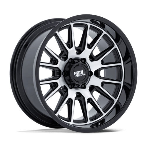 Moto Metal MO814 TEKTON Gloss Black W/ Machined Face 20x9 +1 6x135mm 87.1mm