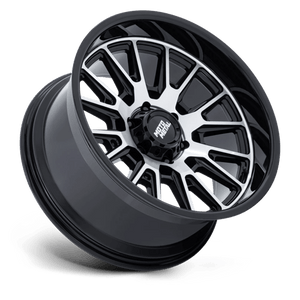 Moto Metal MO814 TEKTON Gloss Black W/ Machined Face 20x9 +20 5x127mm 71.5mm