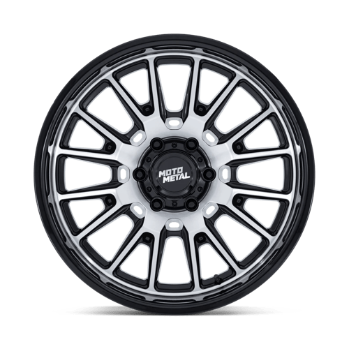 Moto Metal MO814 TEKTON Gloss Black W/ Machined Face 20x9 +1 6x139.7mm 106.1mm - Wheelwiz